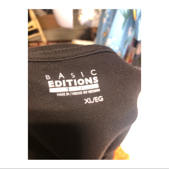 Black Blouse with Floral Design - Picture 4 of 5